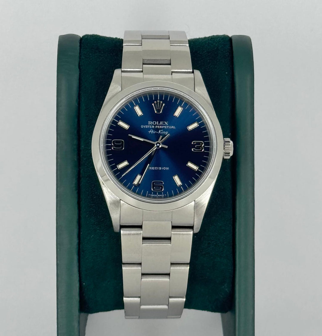Rolex Air King Serial U 1997 Blue Dial