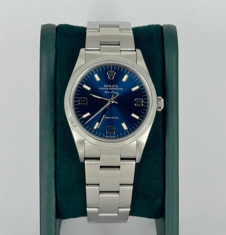 Rolex Air King Serial U 1997 Blue Dial