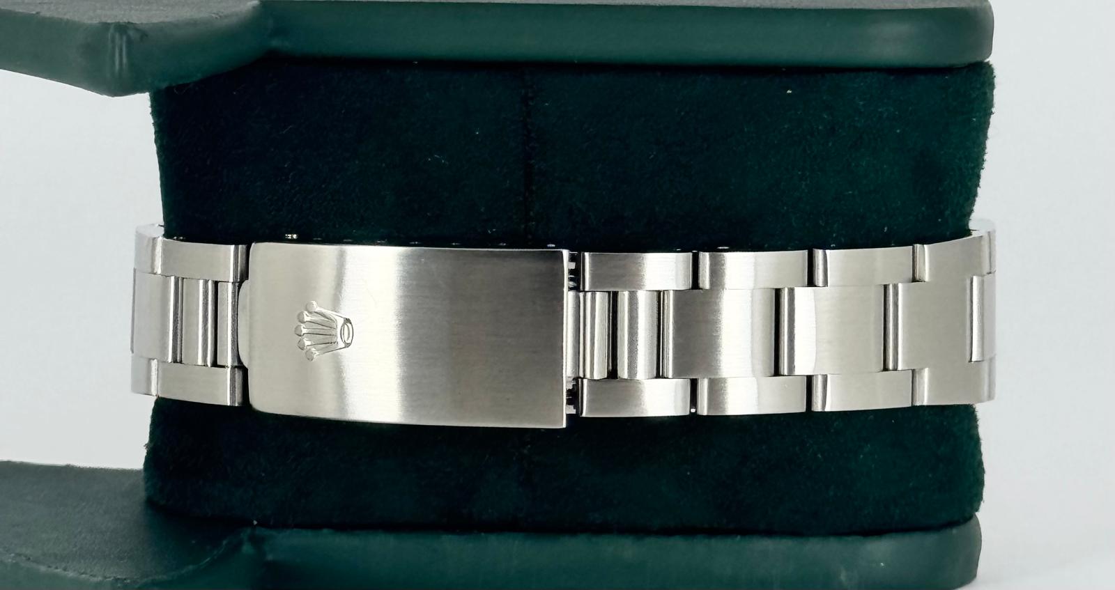 Rolex Air King Seriennummer U 1997 blaues Zifferblatt