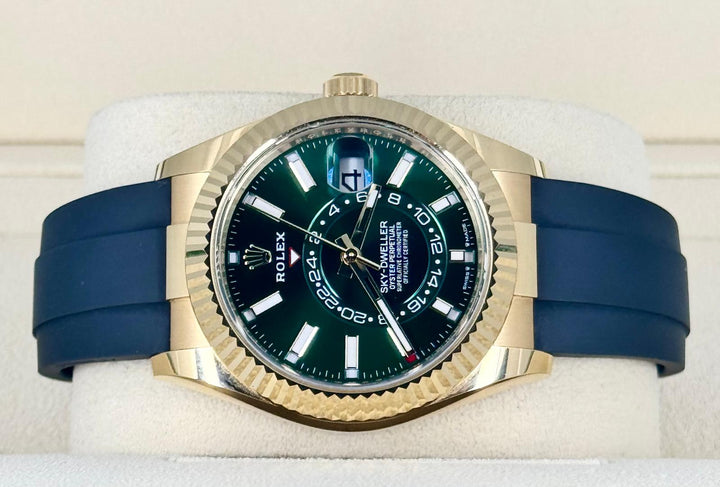 Rolex Sky-Dweller 2025 Full Set 99% New Green Dial