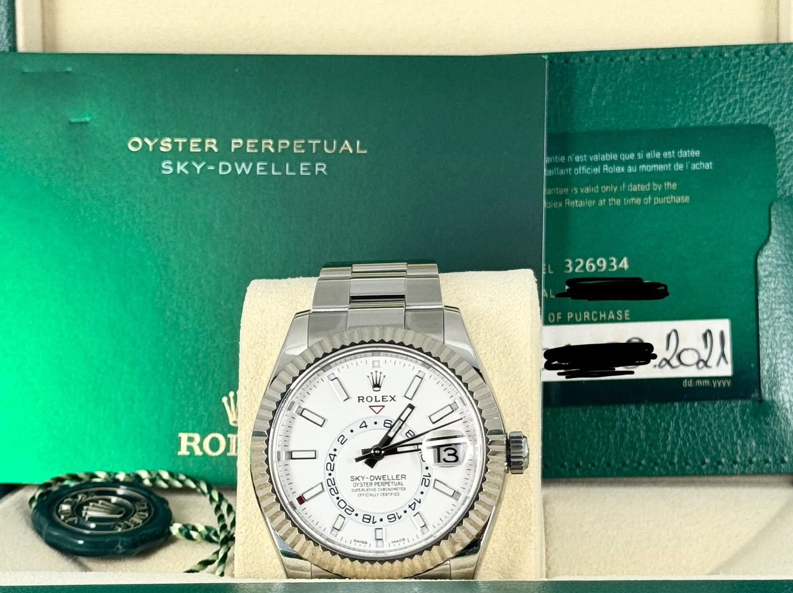 Rolex Sky-Dweller Komplettset wie neu nach Service 2021