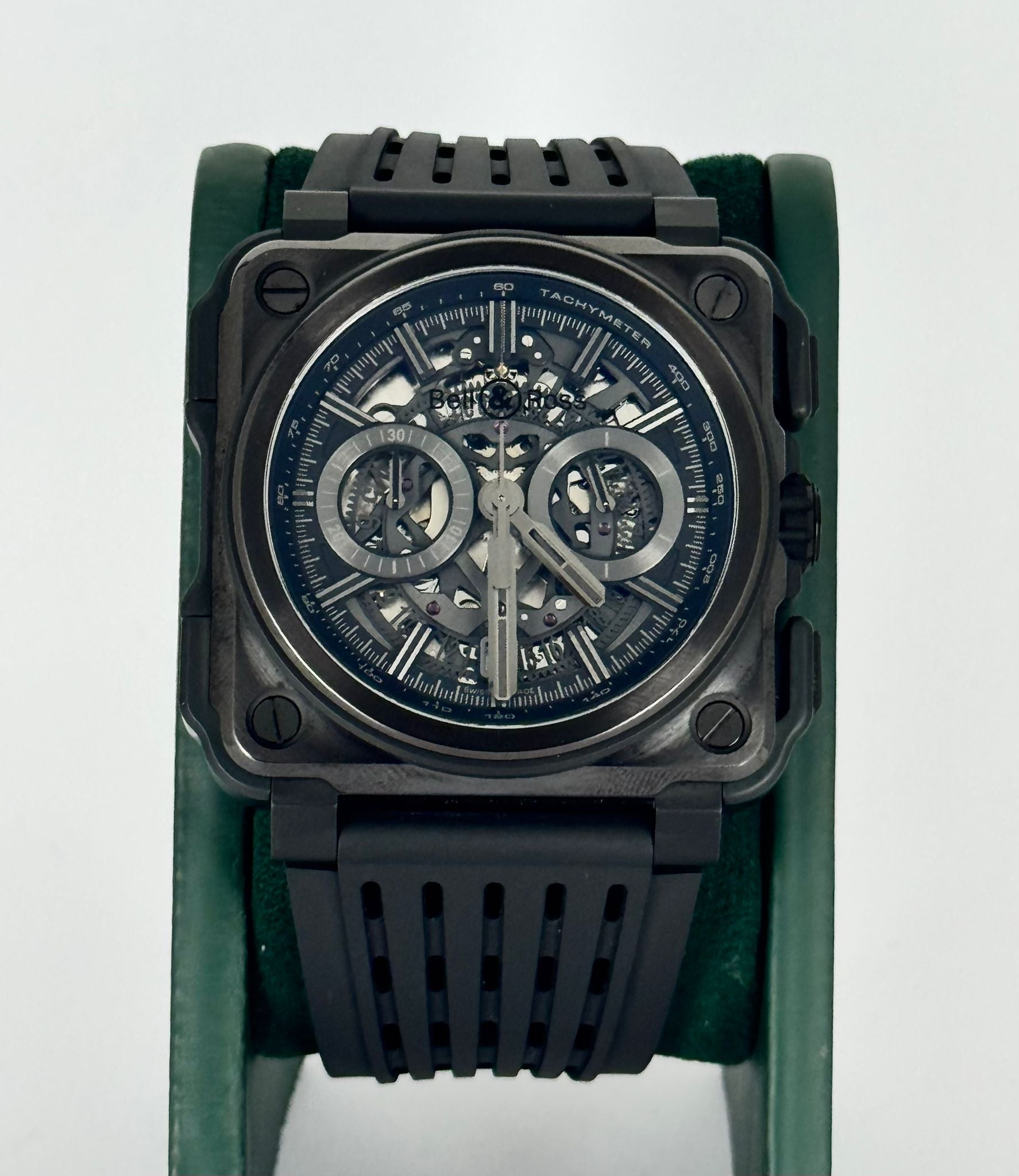 Bell & Ross BR-X1 Phantom Chronograph Full Set Wie neu 2023 UVP 18.000 Euro PVD 45 mm Skelett Chronograph