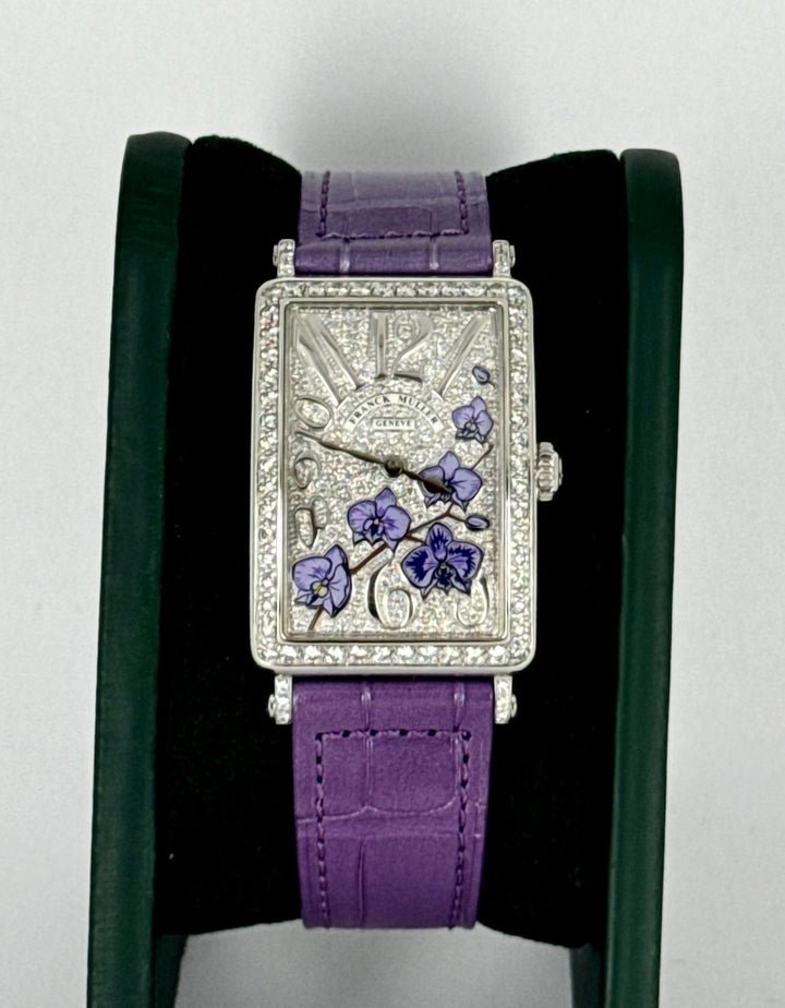 Franck Muller Long Island Orchaide 18k White gold ALL Factory FULL SET SPEICAL EDITION NEW 2024