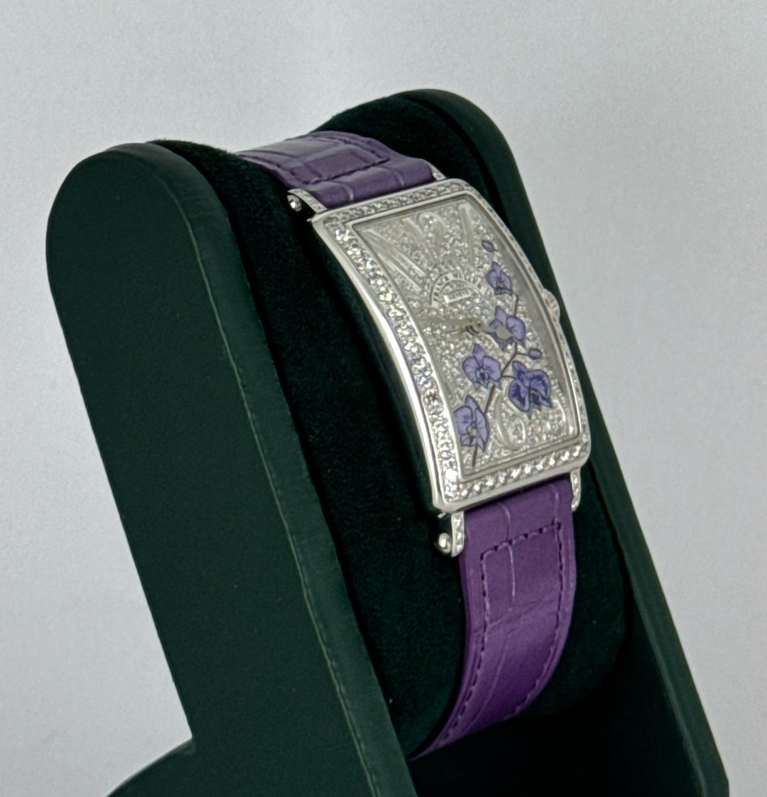 Franck Muller Long Island Orchaide 18k White gold ALL Factory FULL SET SPEICAL EDITION NEW 2024