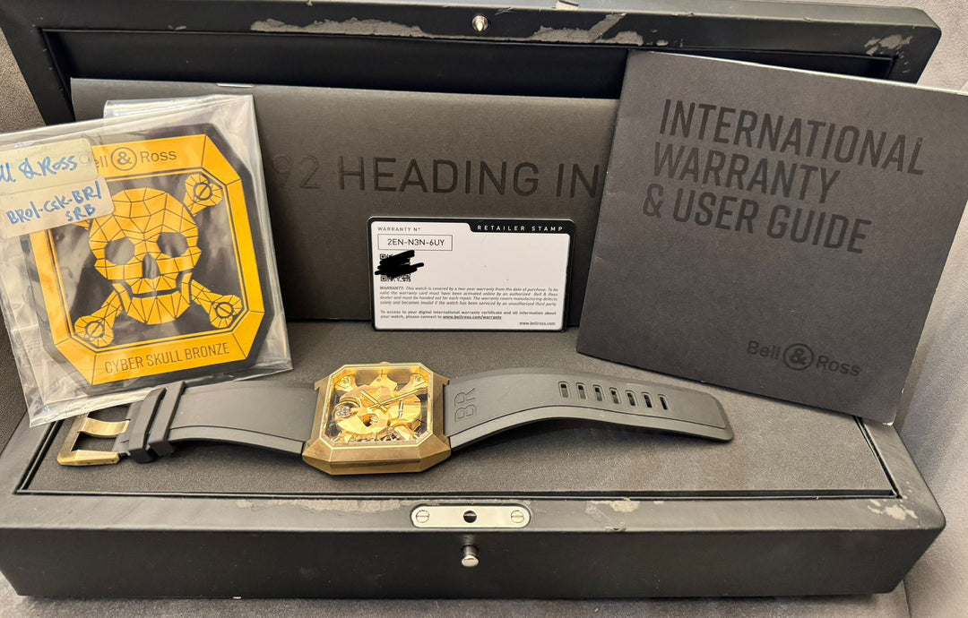Bell & Ross Cyber Skull Br 01 Limited Edition 2023 Skeleton Full Set Like NEW