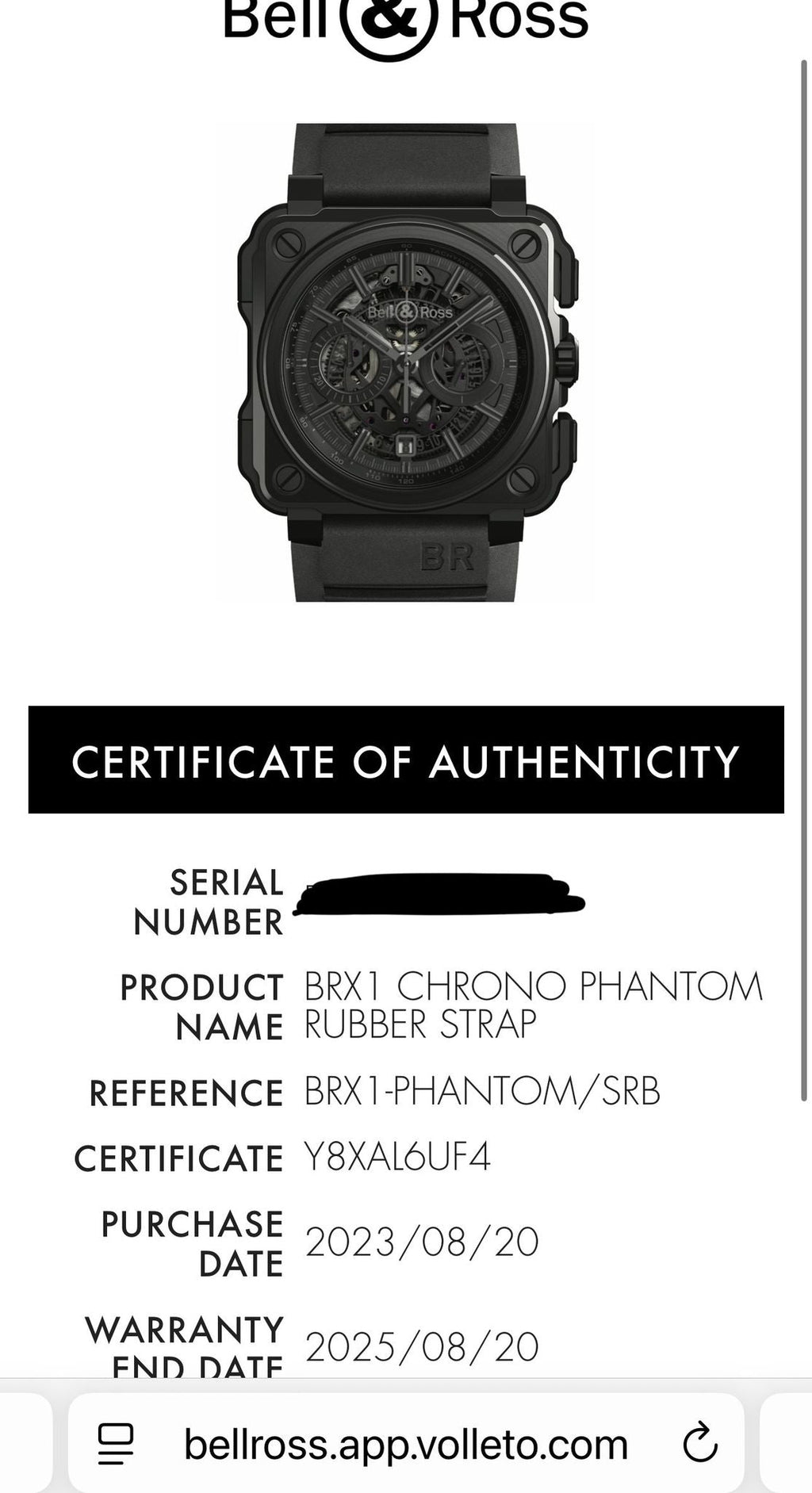 Bell & Ross BR-X1 Phantom Chronograph Full Set Wie neu 2023 UVP 18.000 Euro PVD 45 mm Skelett Chronograph