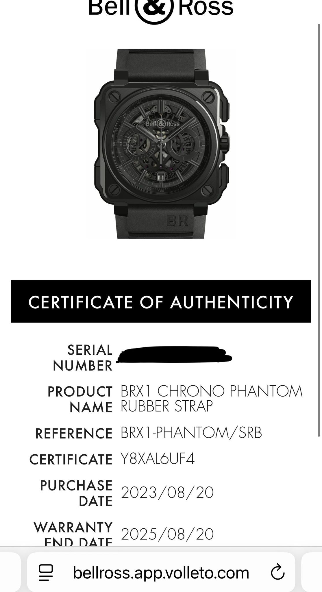 Bell & Ross BR-X1 Phantom Chronograph Full Set Wie neu 2023 UVP 18.000 Euro PVD 45 mm Skelett Chronograph