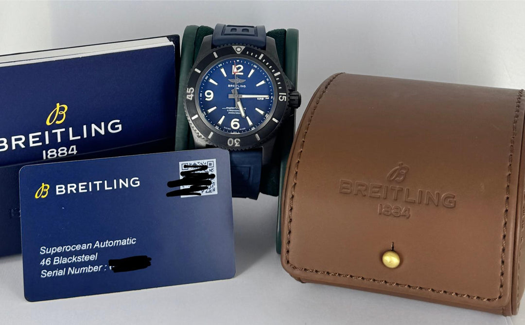 Breitling Superocean 46 Automatic 46 Black Full Set Like New
