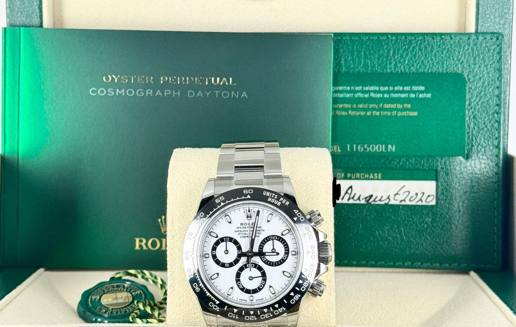 Rolex Daytona Panda 2020 Wie neu Box und Papiere Unpoliert