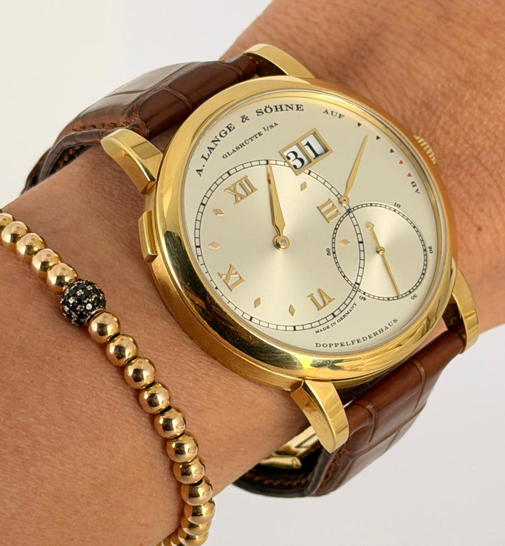 A. Lange & Söhne Grand Lange 1 Grosse Lange Full Set After Service 18k Gold 40.9 mm