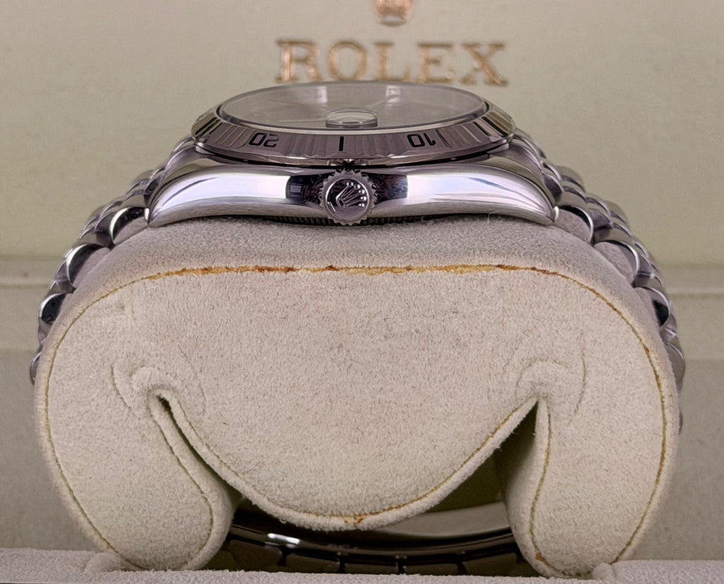 Rolex Datejust Turn-O-Graph Turn-O-Graph blaues Zifferblatt Jubilé Komplettset 2008