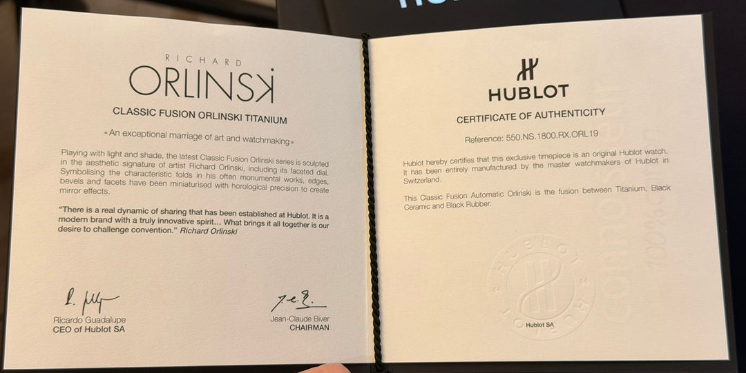 Hublot Classic Fusion Orlinski Full Set Like New Austrian Papers