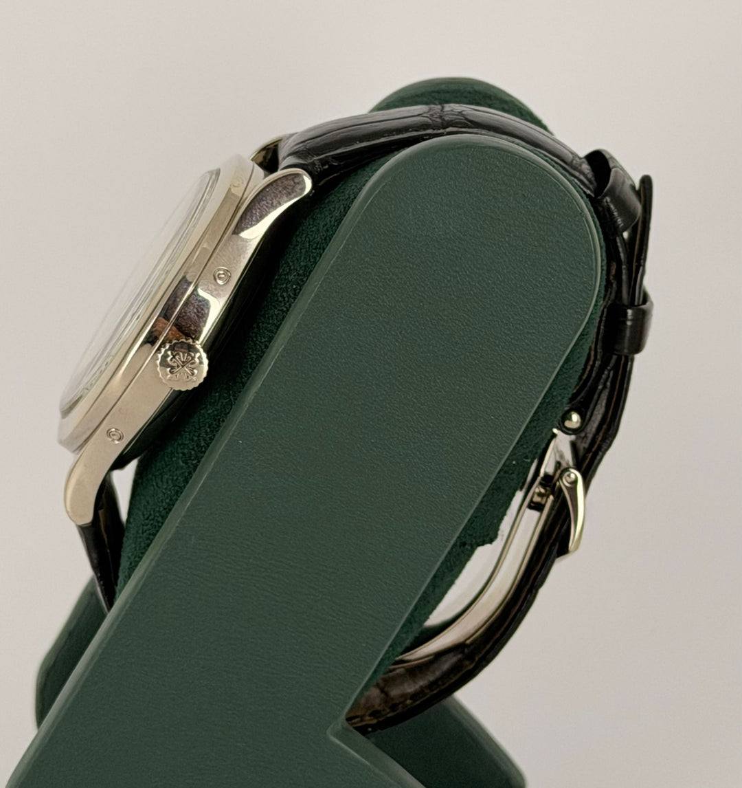 Patek Philippe Annual Calendar Box and Papers 2008 18k White Gold Blue indicators