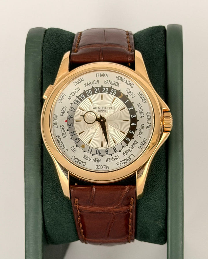 Patek Philippe World Time Rose Gold 18k Box and Papers 2008