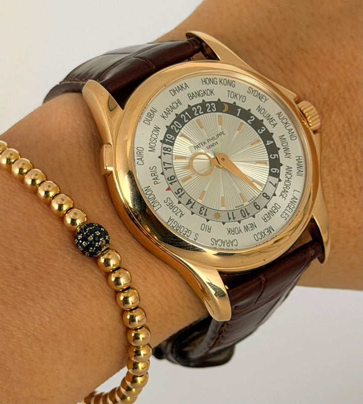 Patek Philippe World Time Rose Gold 18k Box and Papers 2008