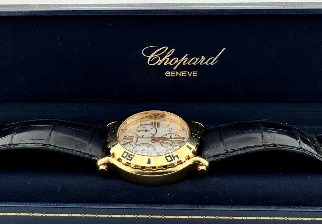 Chopard Happy Sport Chrono Diamonds Automatik 40 Happy mit Box und Papieren