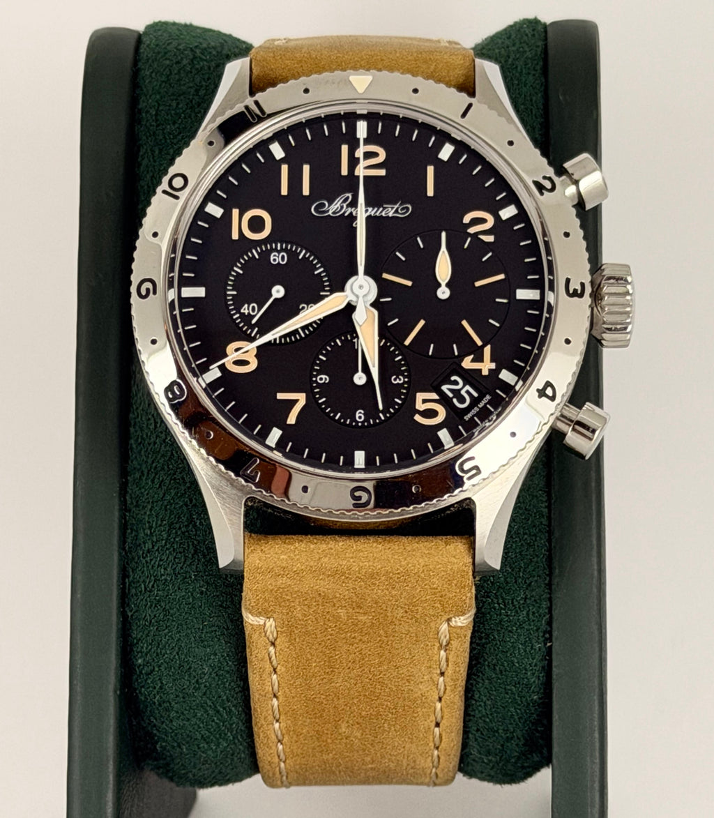 Breguet Type XX - XXI - XXII Chronograph Automatik 42 mm, Full Set, neu und ungetragen!