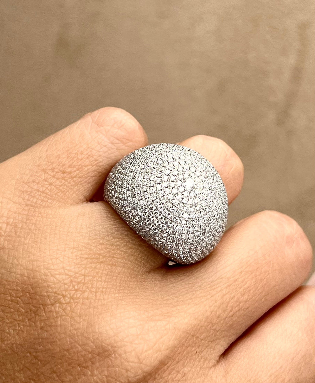 Pavé-Diamantring