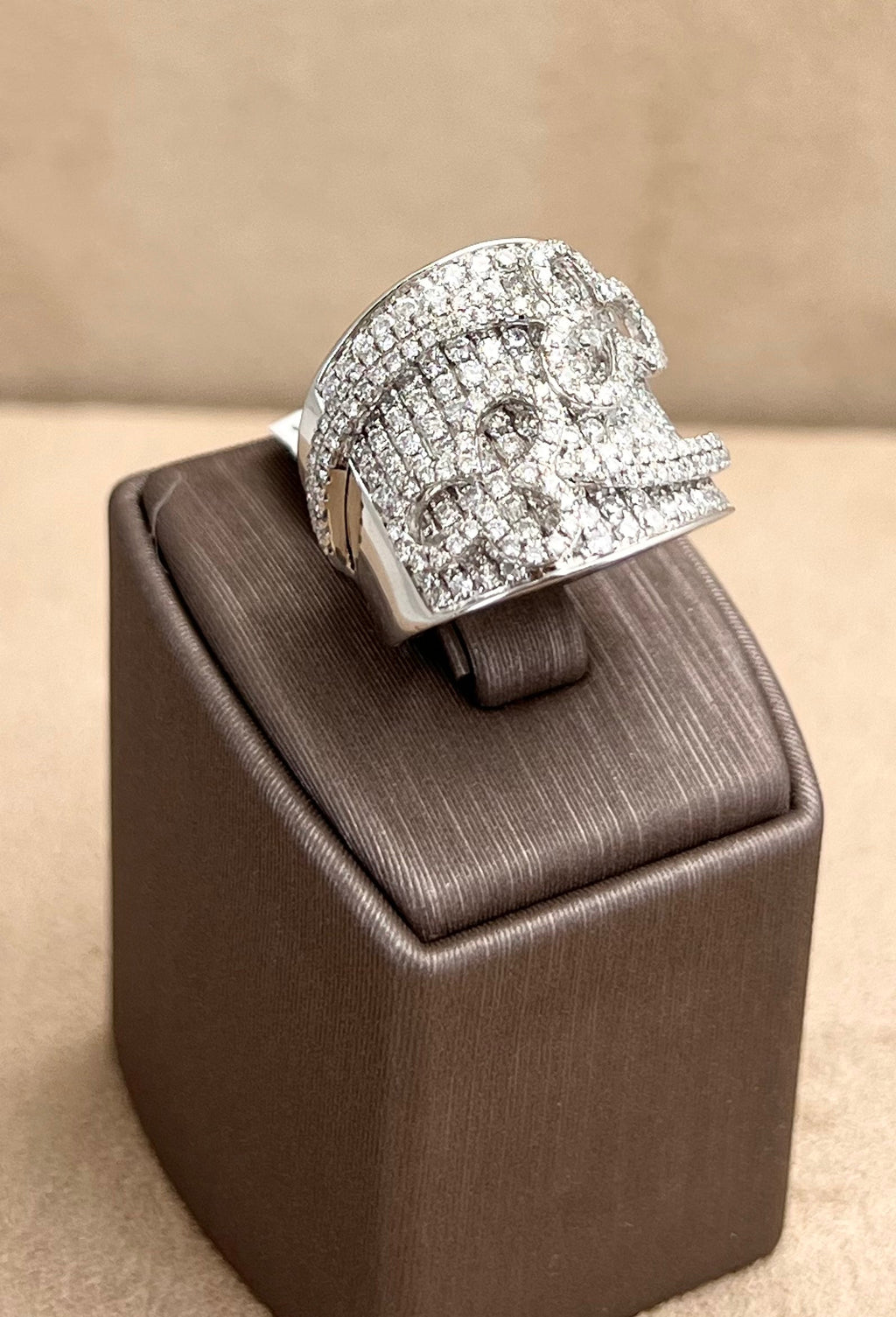 Blumen Pavé-Diamantring