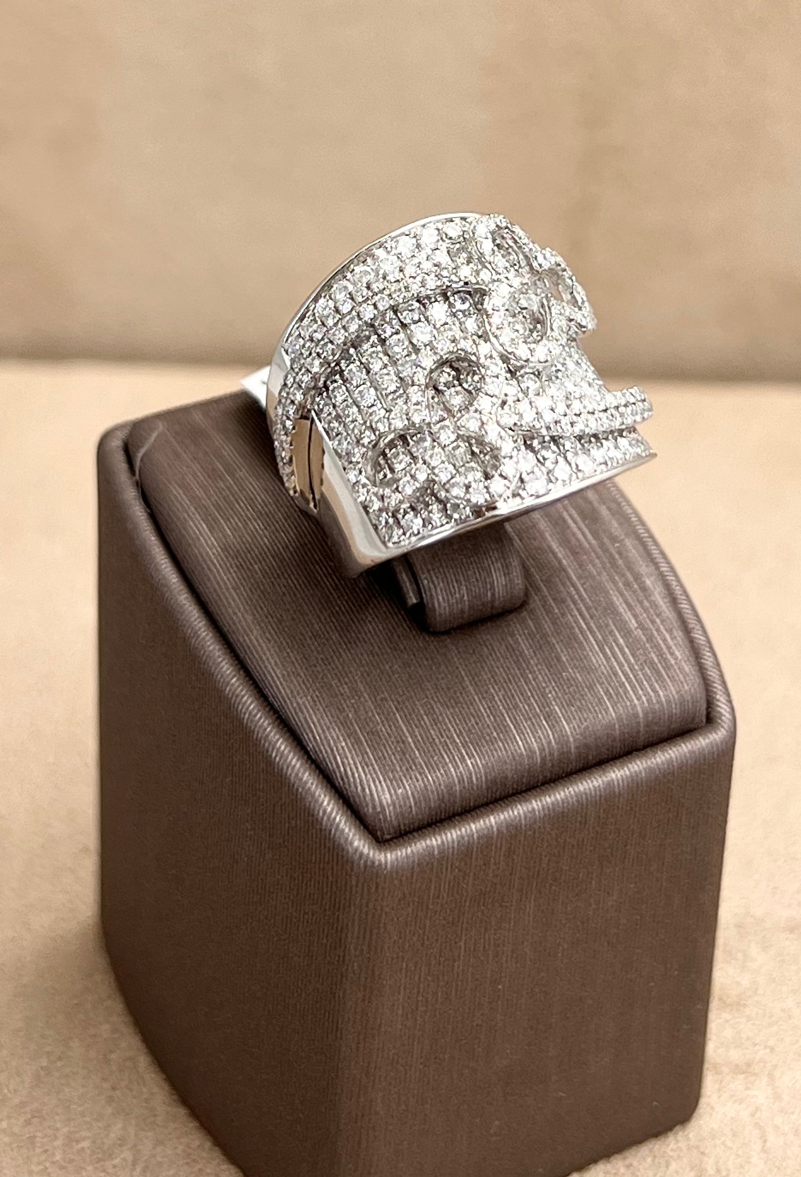 Blumen Pavé-Diamantring