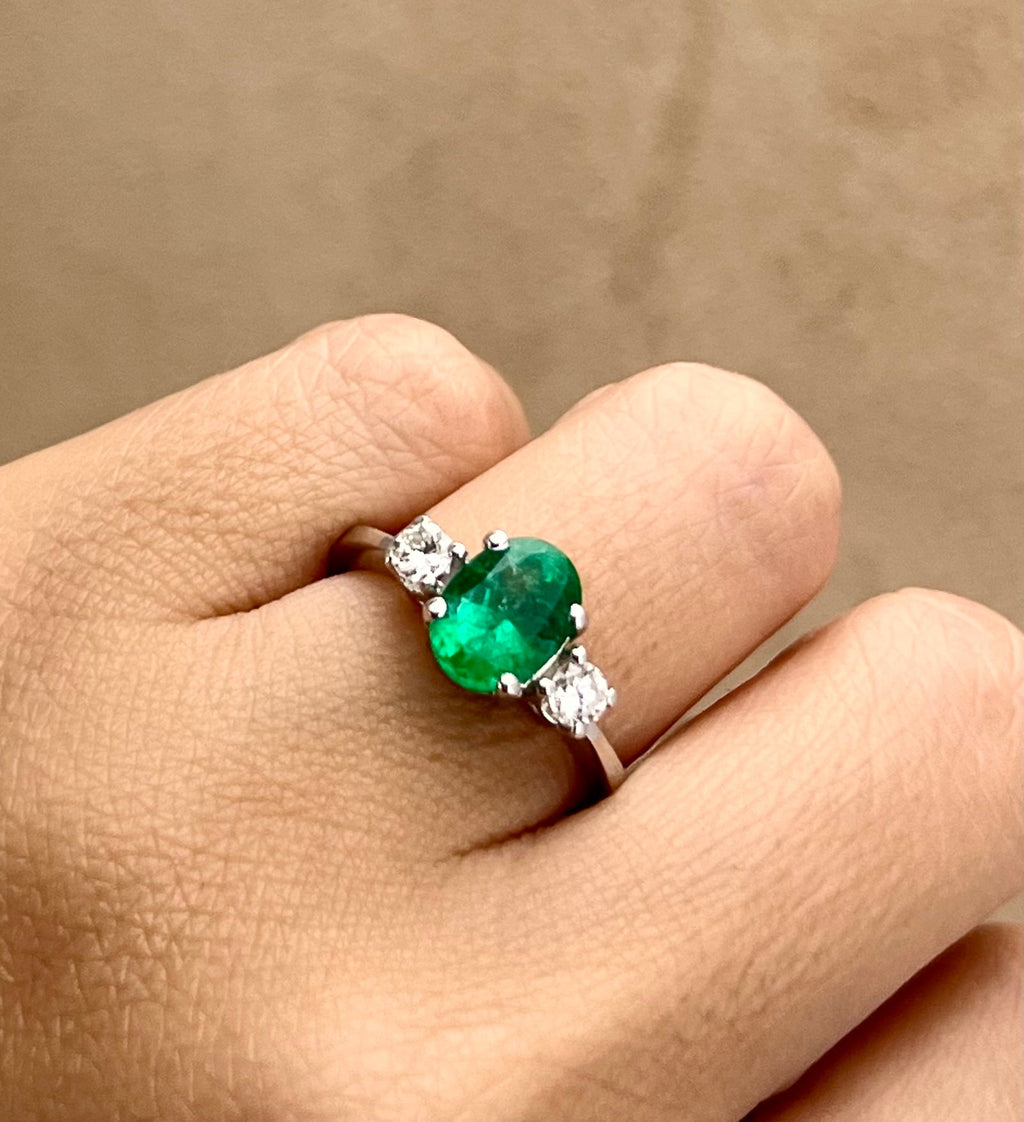 Smaragd-Diamantring