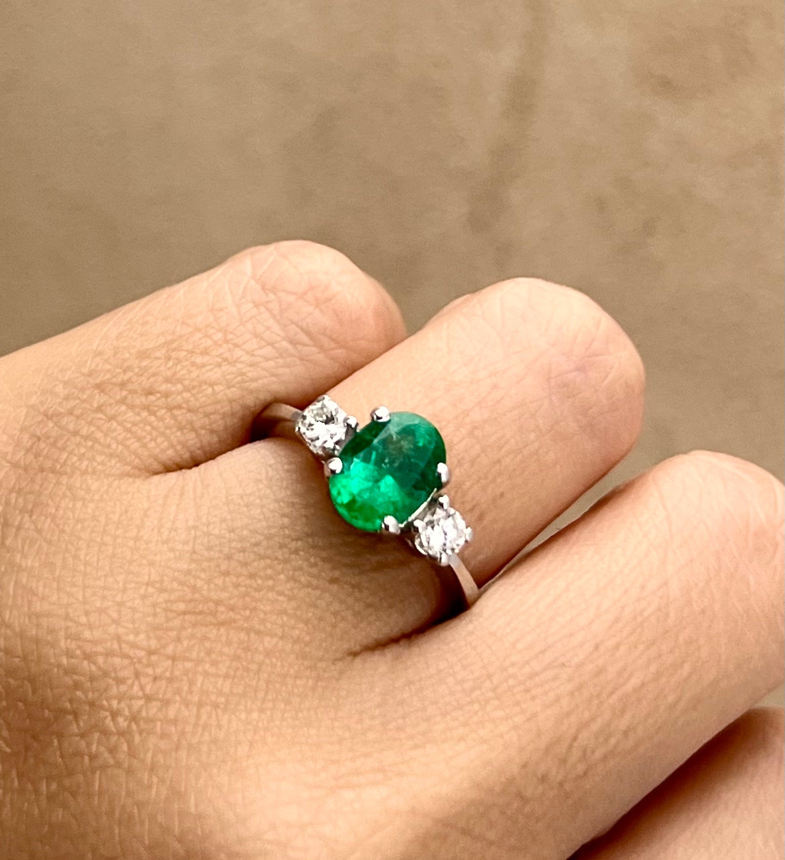 Smaragd-Diamantring