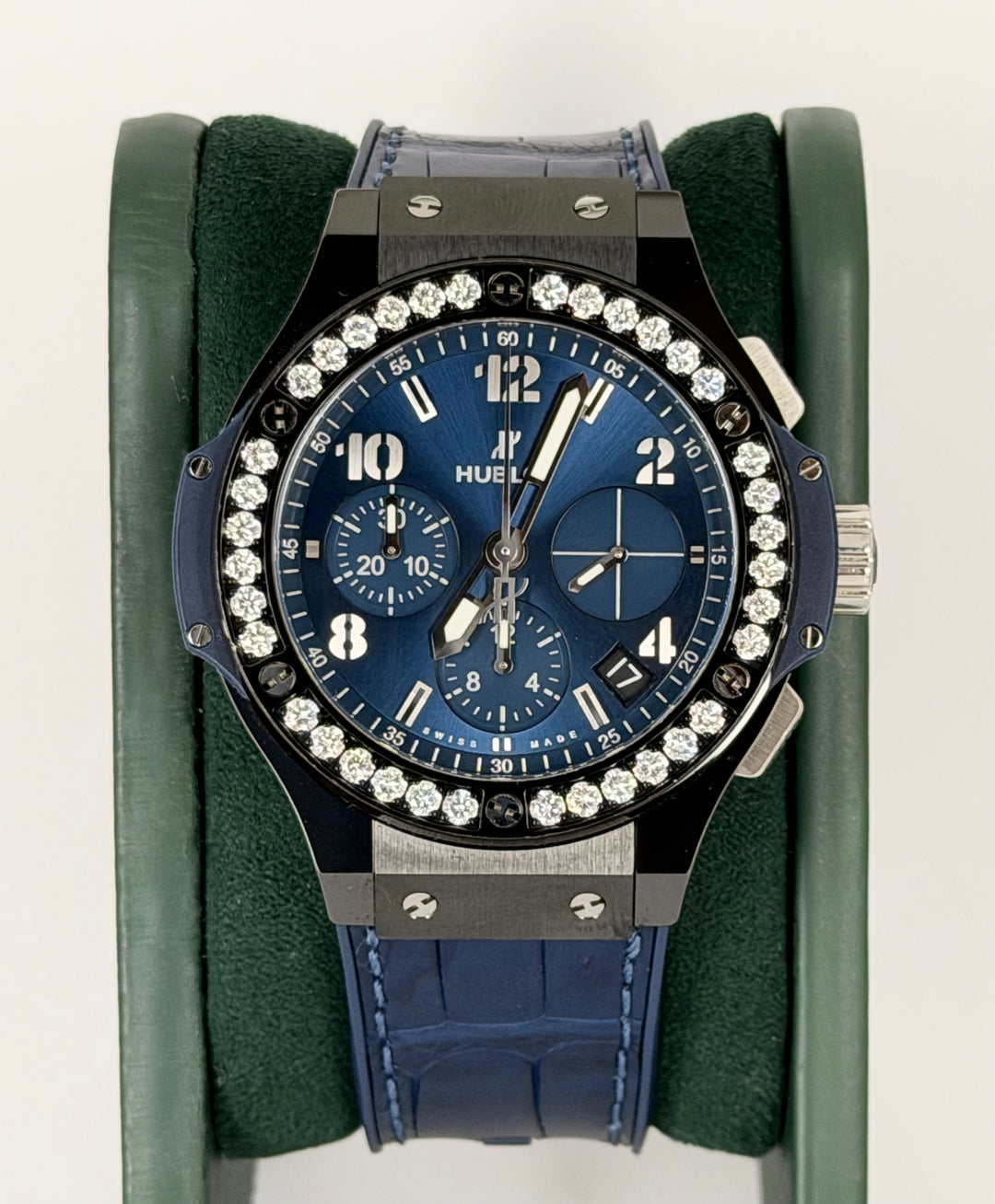 Hublot Big Bang Blue Diamonds full set mint Condition Like New
