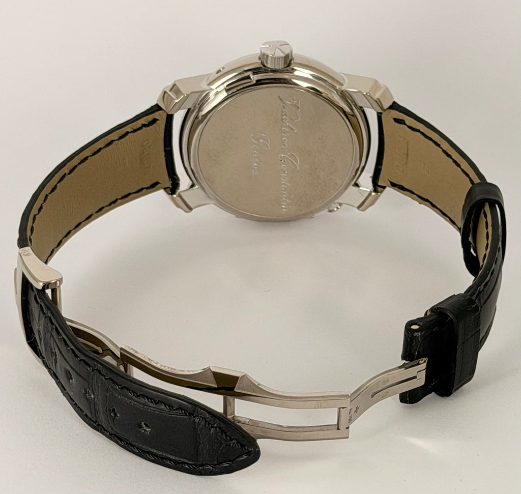 Vacheron Constantin Malte Dual Time Regulator Vollset Sammlerstück 18 Karat Weißgold