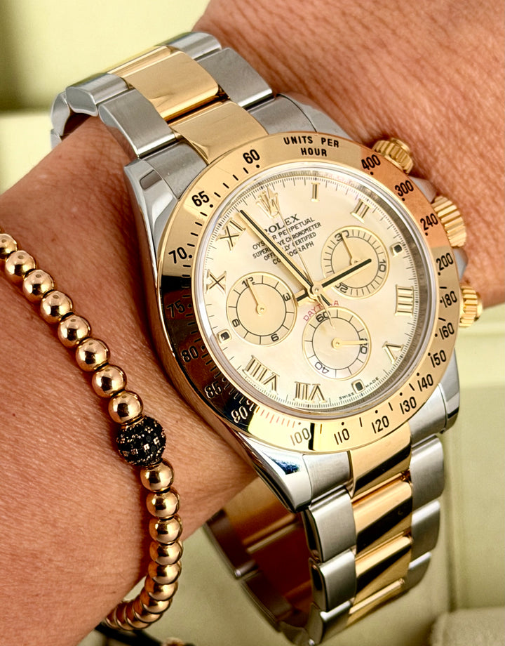 Rolex Daytona Special Yellow MOP dial Full Set 99% NEW