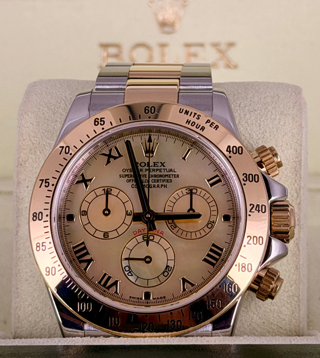 Rolex Daytona Special Yellow MOP dial Full Set 99% NEW