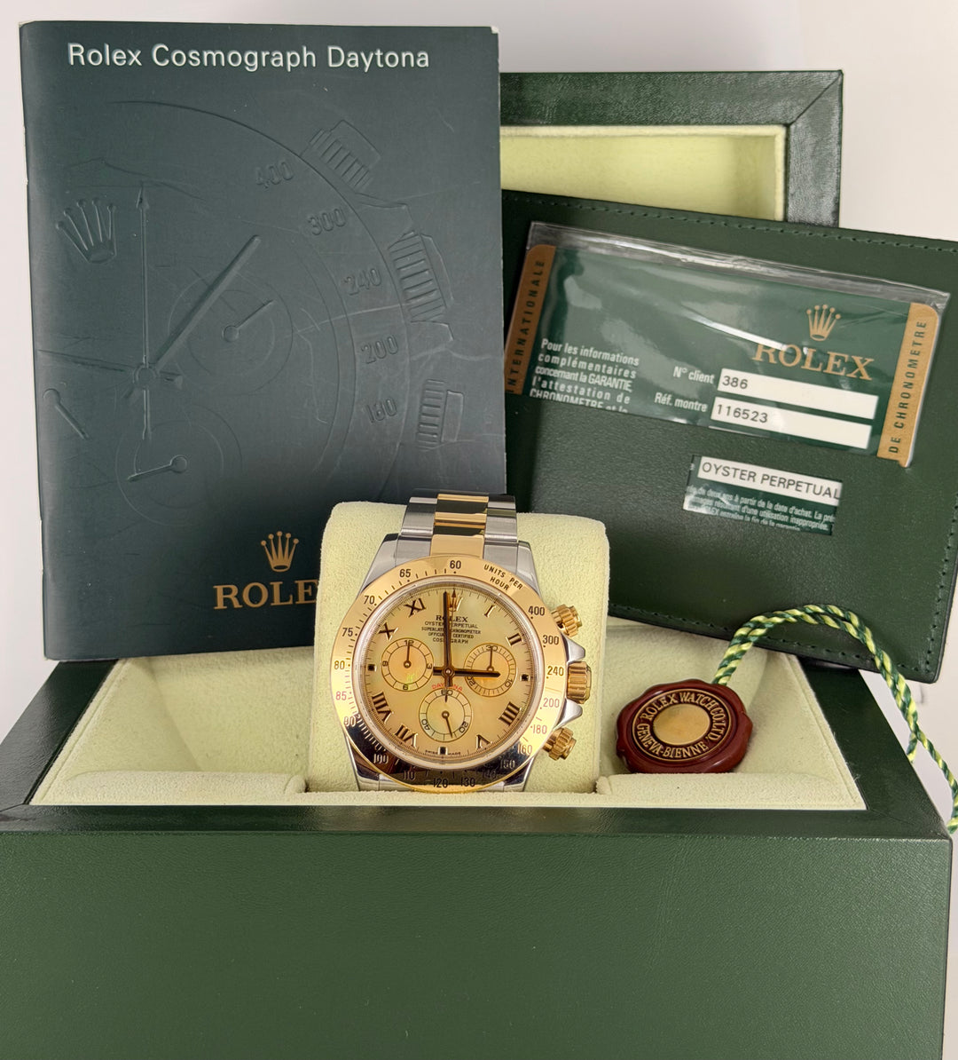 Rolex Daytona Special Yellow MOP dial Full Set 99% NEW