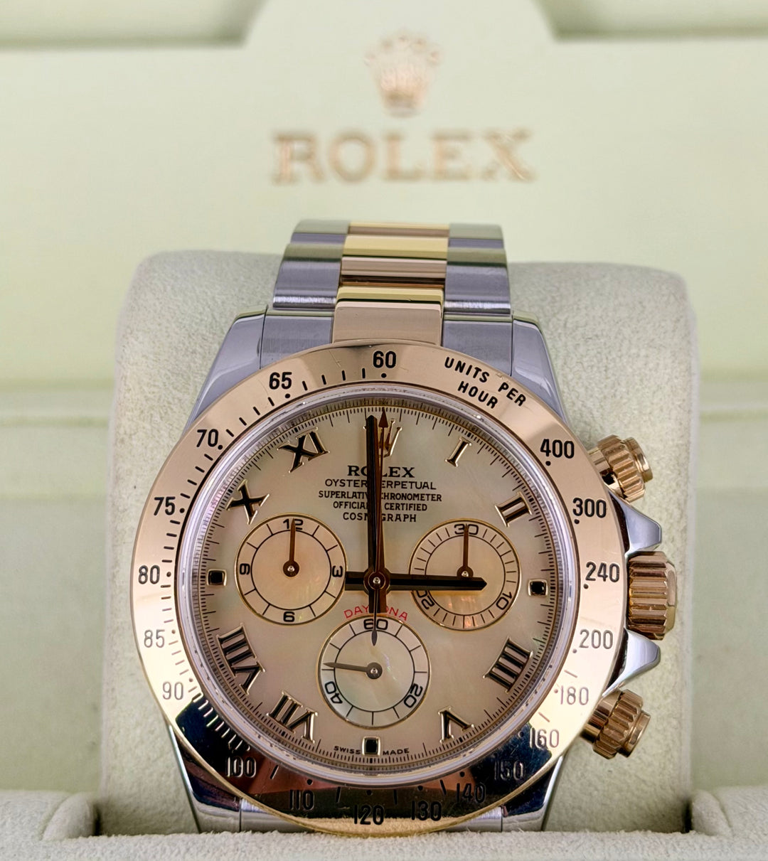 Rolex Daytona Special Yellow MOP dial Full Set 99% NEW