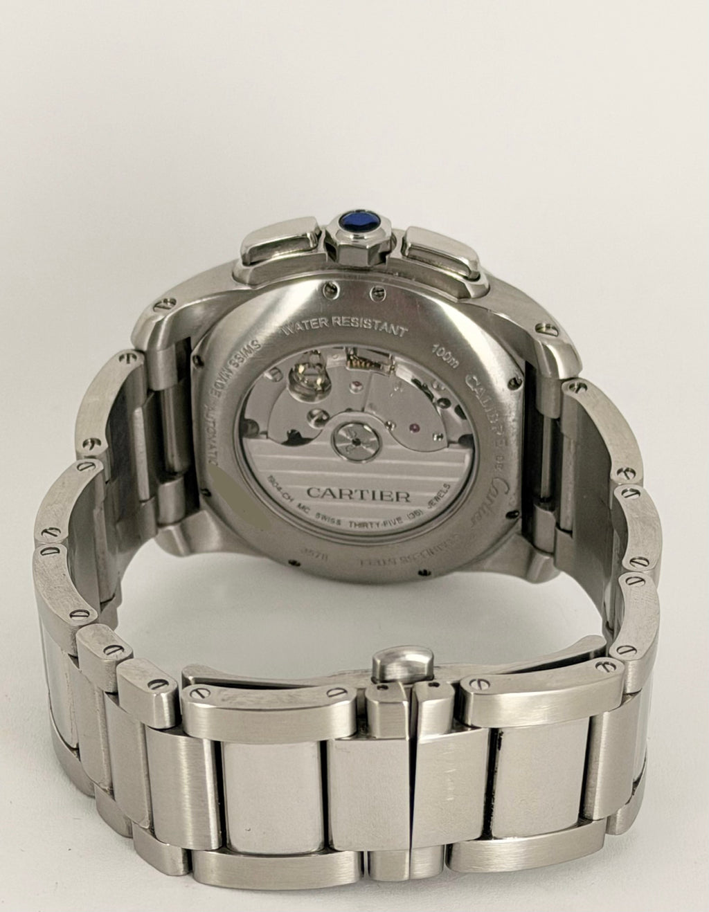 Cartier Calibre de Cartier Chronograph Mit Box und Papieren Wie Neu