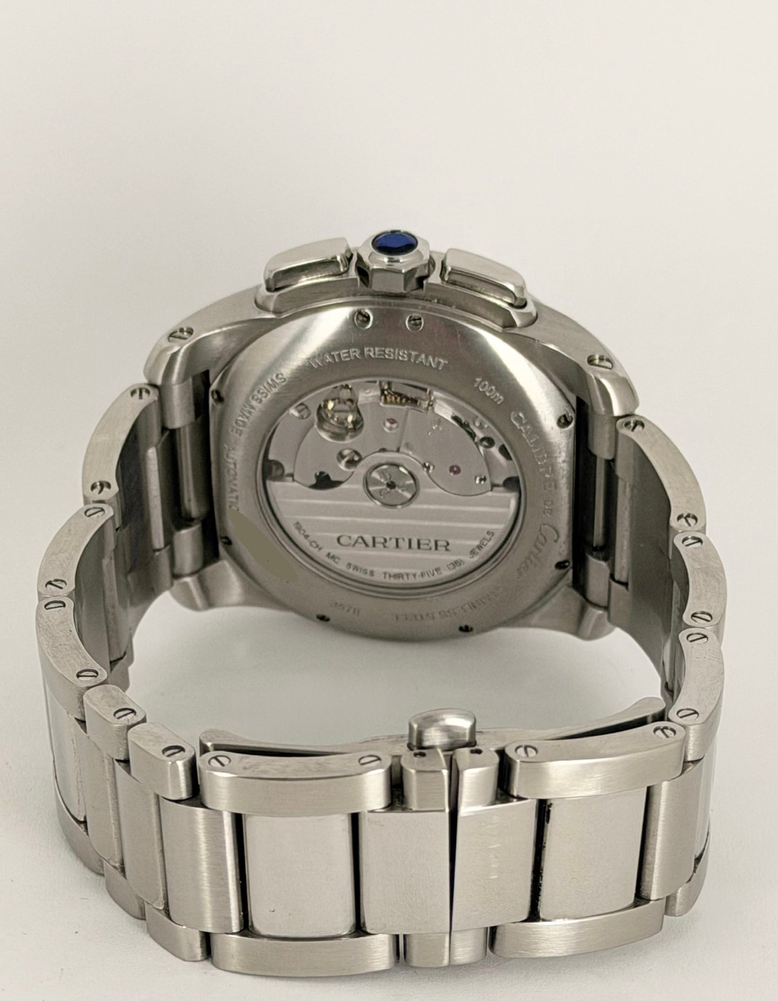 Cartier Calibre de Cartier Chronograph Mit Box und Papieren Wie Neu