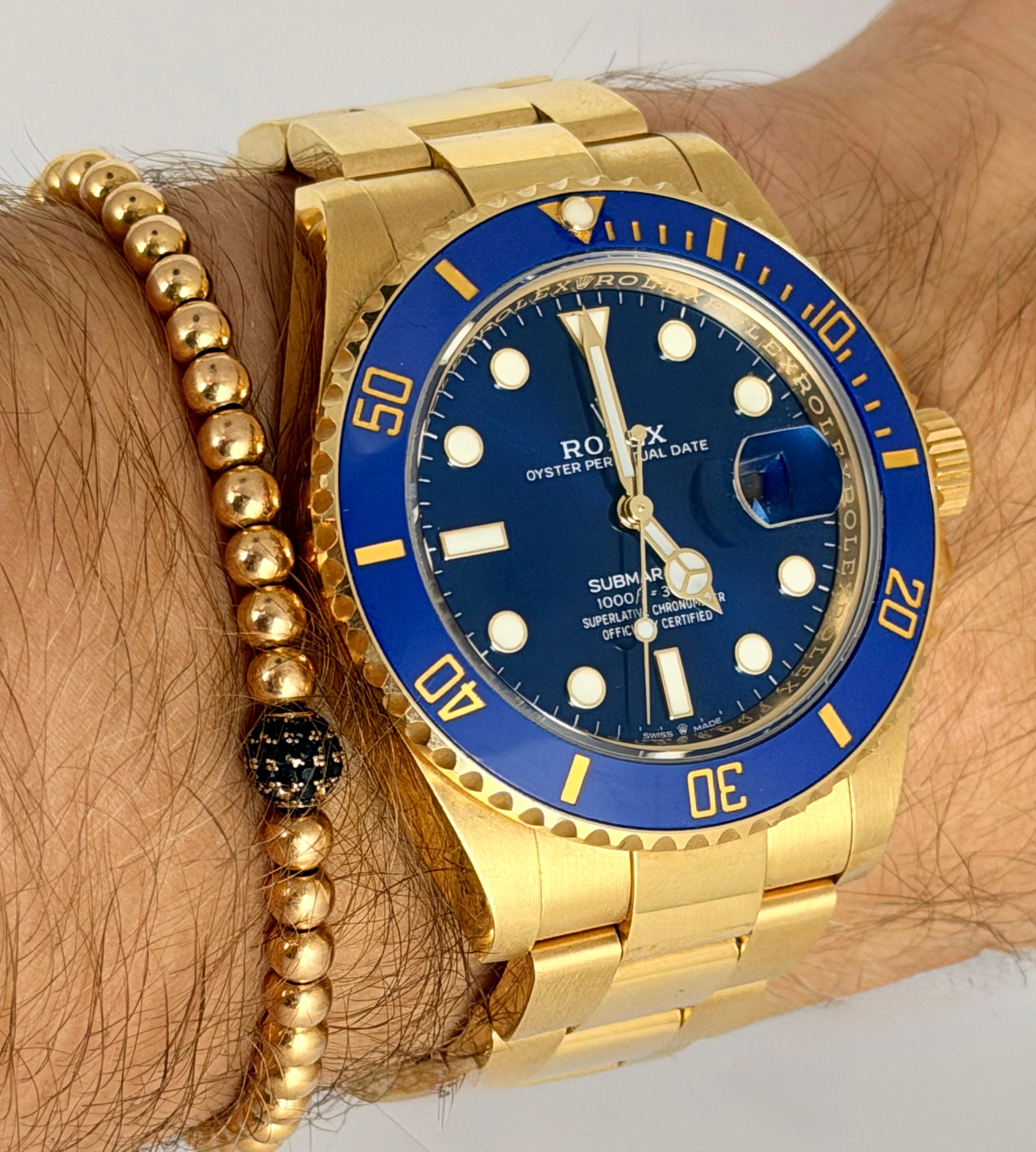 Rolex Submariner Date Blaues Zifferblat Box Und Papieren 2023 BJ