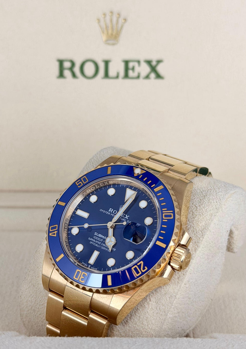 Rolex Submariner Date Blaues Zifferblat Box Und Papieren 2023 BJ