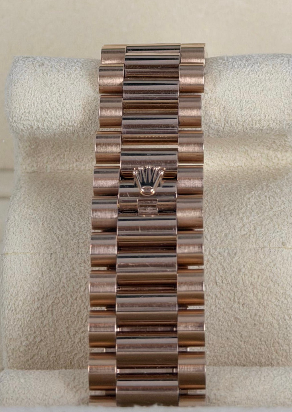 Rolex Day-Date 40 Baguette Sundust Zifferblat Box und Papieren