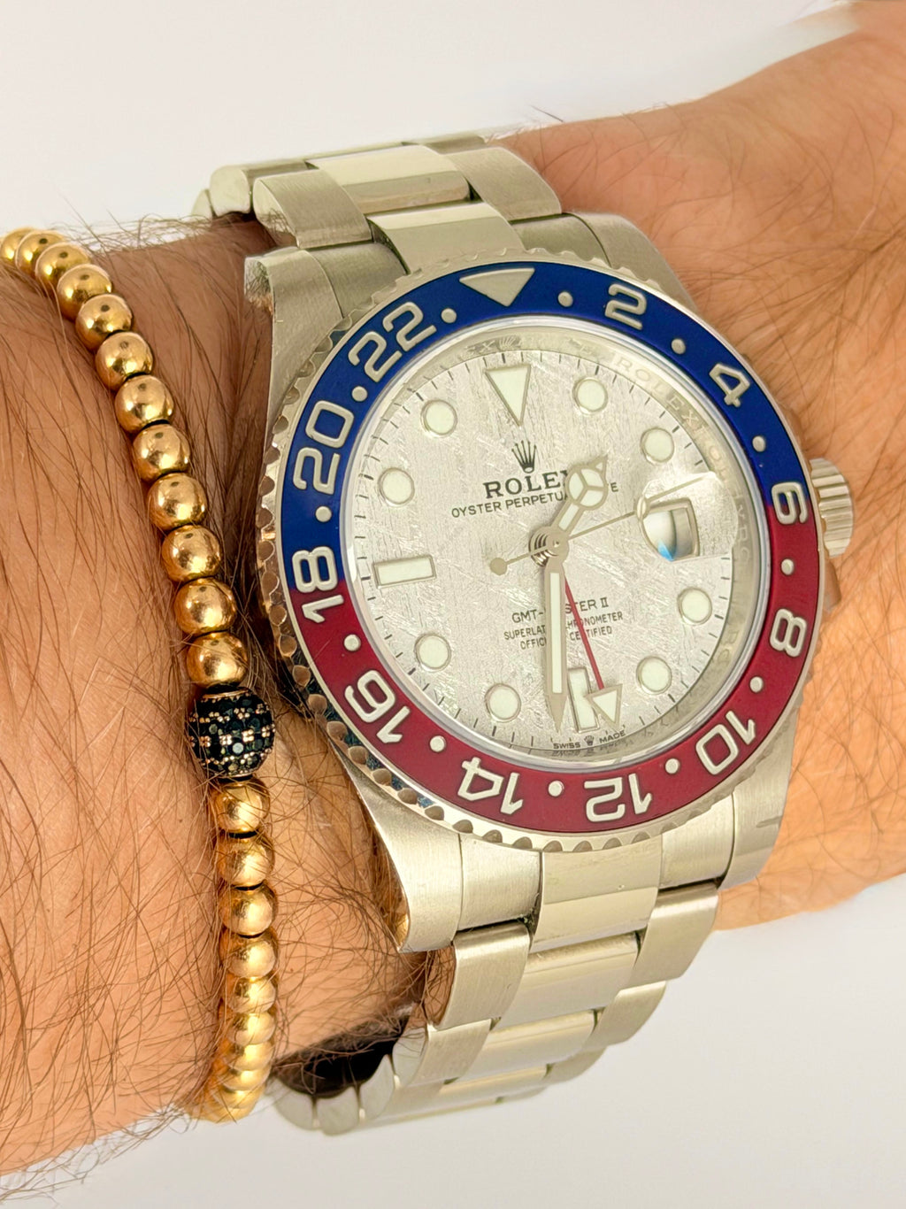 Rolex GMT-Master II Meteorit-Zifferblatt Full Set Unpoliert 2021