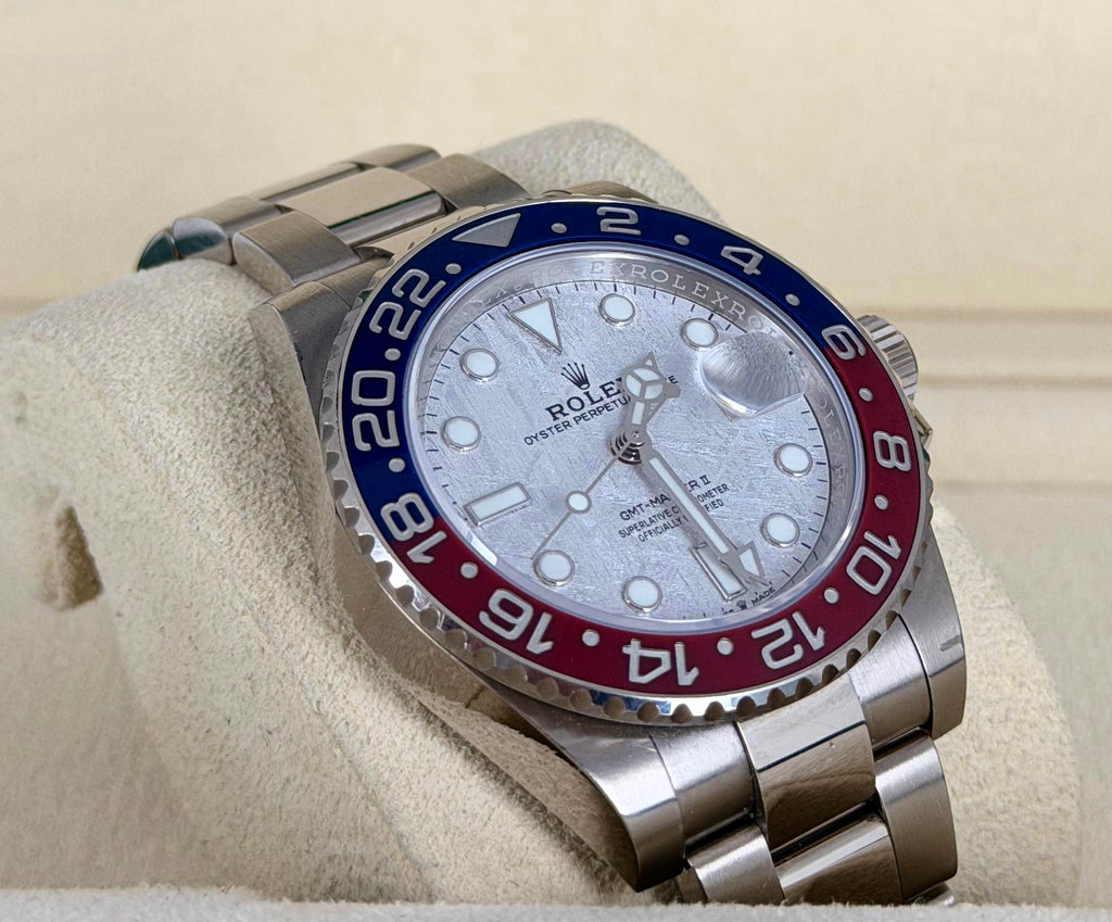 Rolex GMT-Master II Meteorit-Zifferblatt Full Set Unpoliert 2021