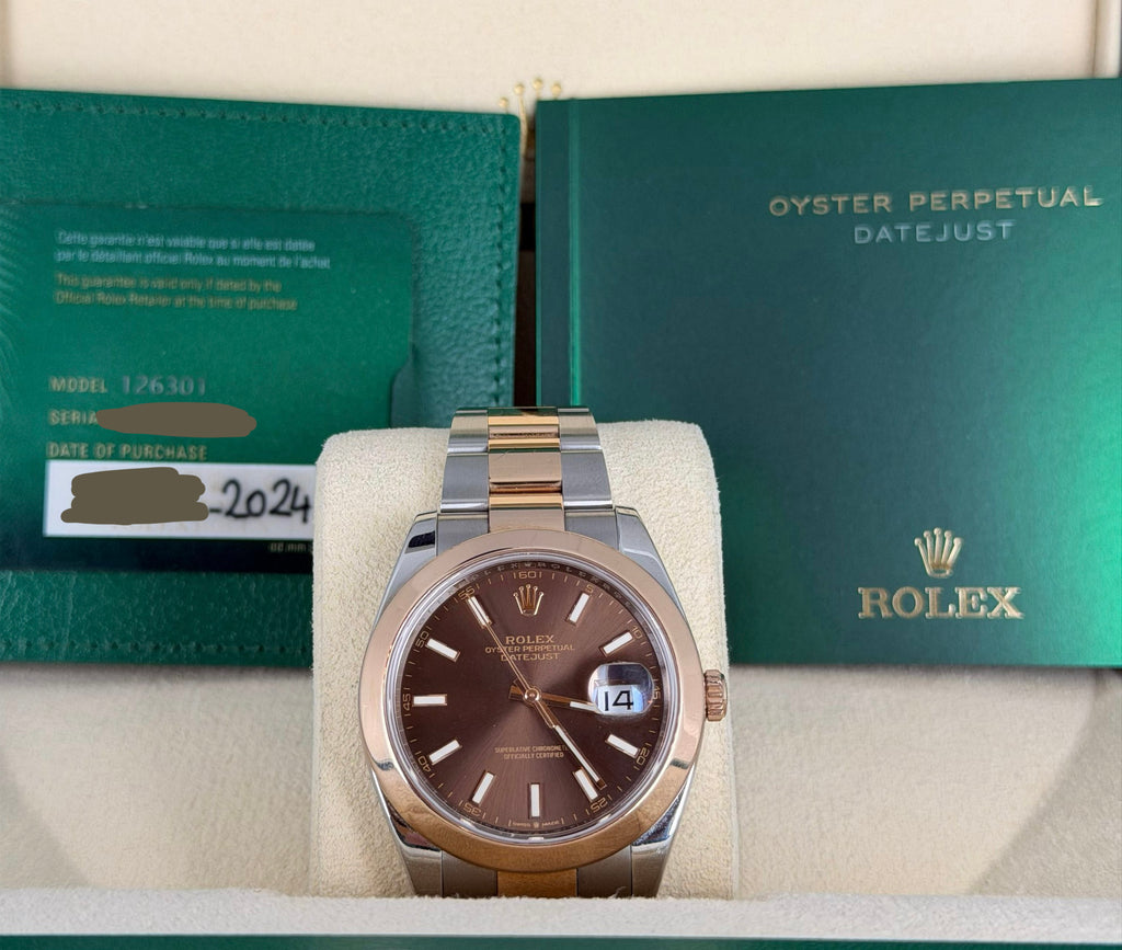 Rolex Datejust 41 2024 Choclate Zifferblat Wie Neu