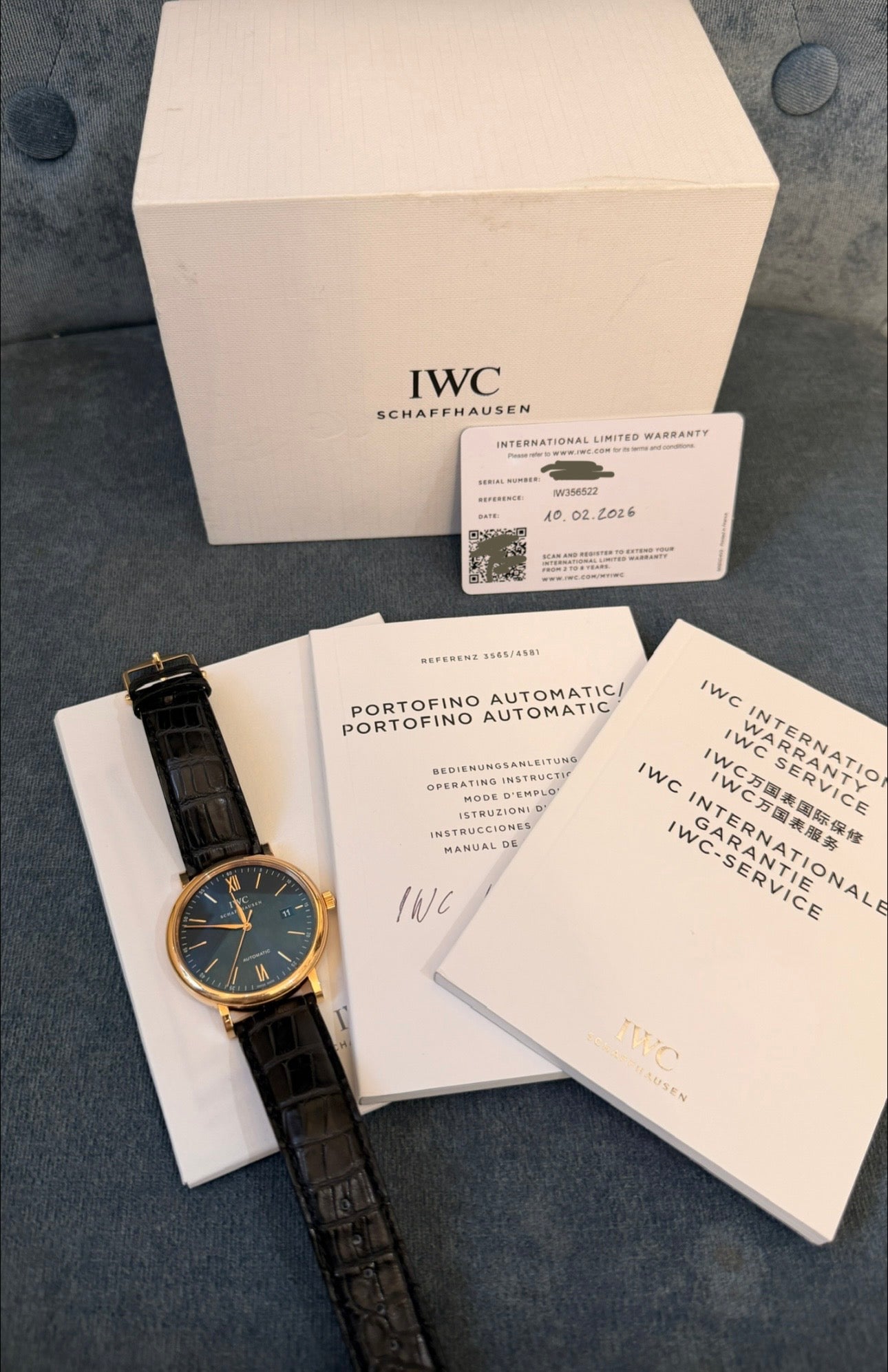 IWC Portofino Automatic Roségold 2026 Full Set