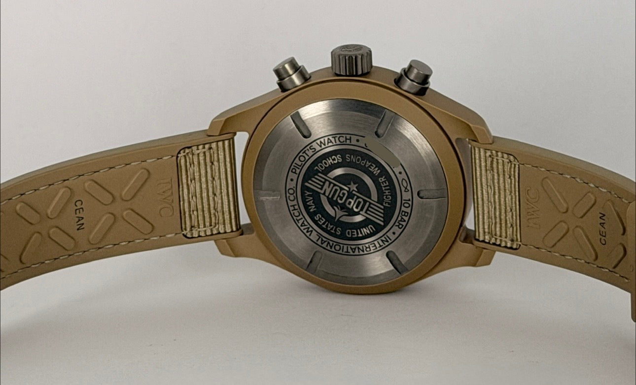 IWC Pilot Chronograph Top Gun 41 Top Gun Mojave Desert Uhr Chronograph 2024 wie neu, Full Set, Zustand neuwertig
