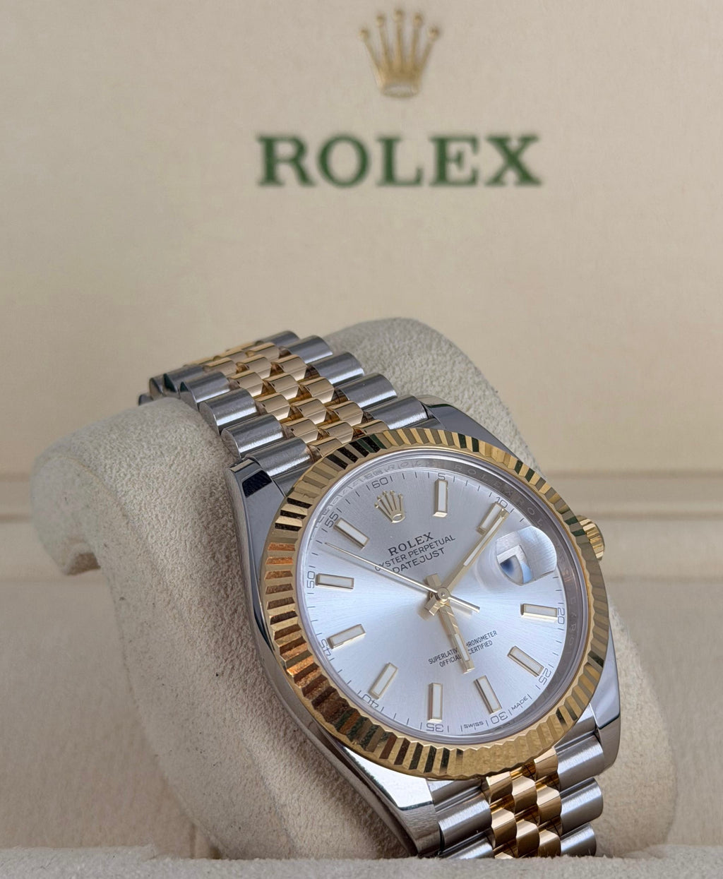 Rolex Datejust 41 Wie neu, Full Set 2018, Super-Mint-Zustand