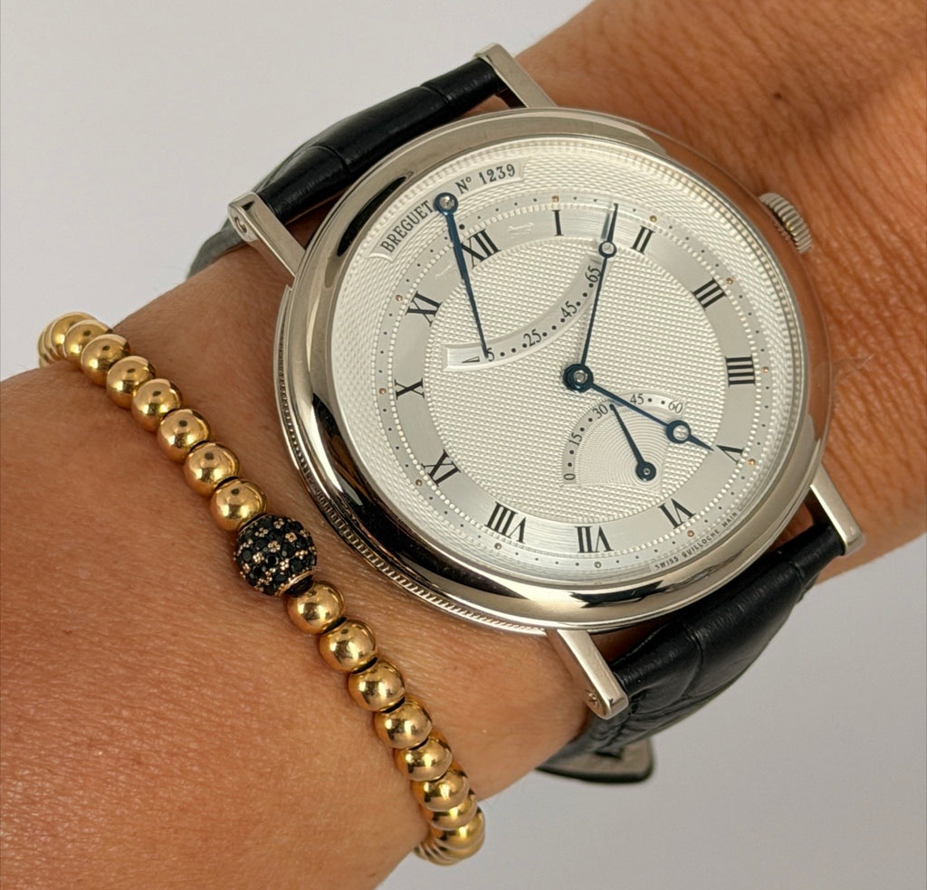 Breguet Classique Box und Papiere, Faltschließe, 18 K Weißgold