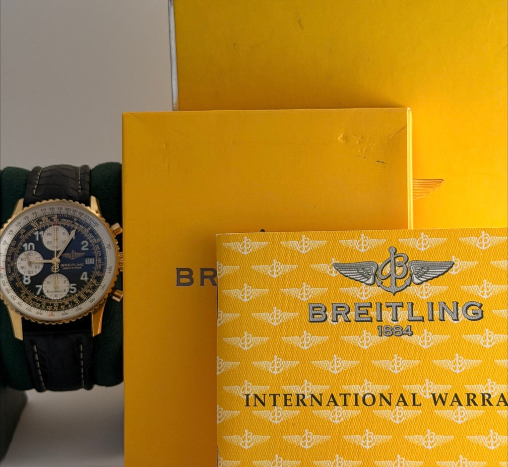 Breitling Old Navitimer, Extra Full Set, unpolierte Uhr, Sammlerstück