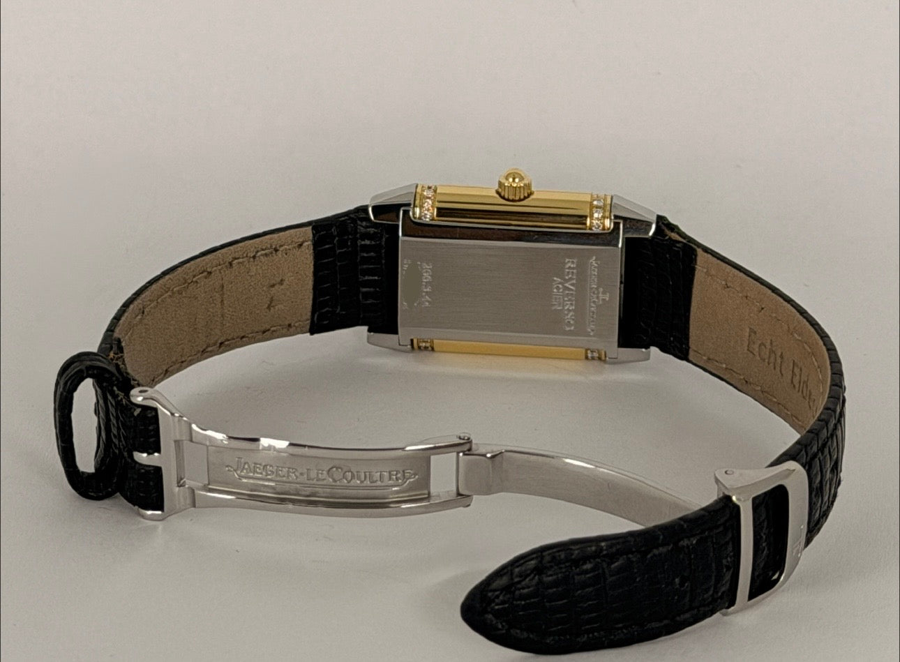 Jaeger-LeCoultre Reverso Duetto mit Box und Papieren, Werksdiamanten