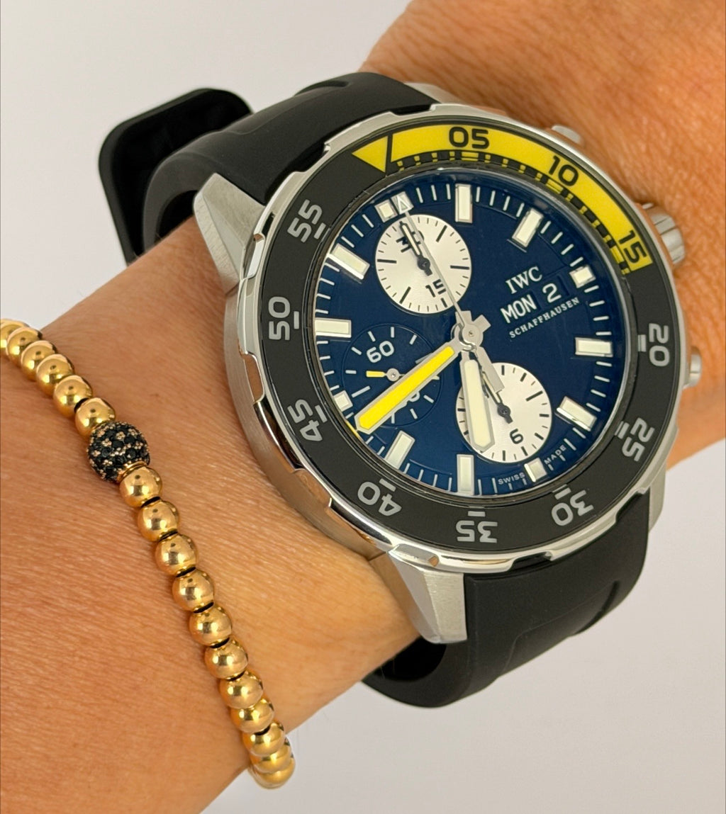 IWC Aquatimer Chronograph mit Box und Papieren + neues Armband