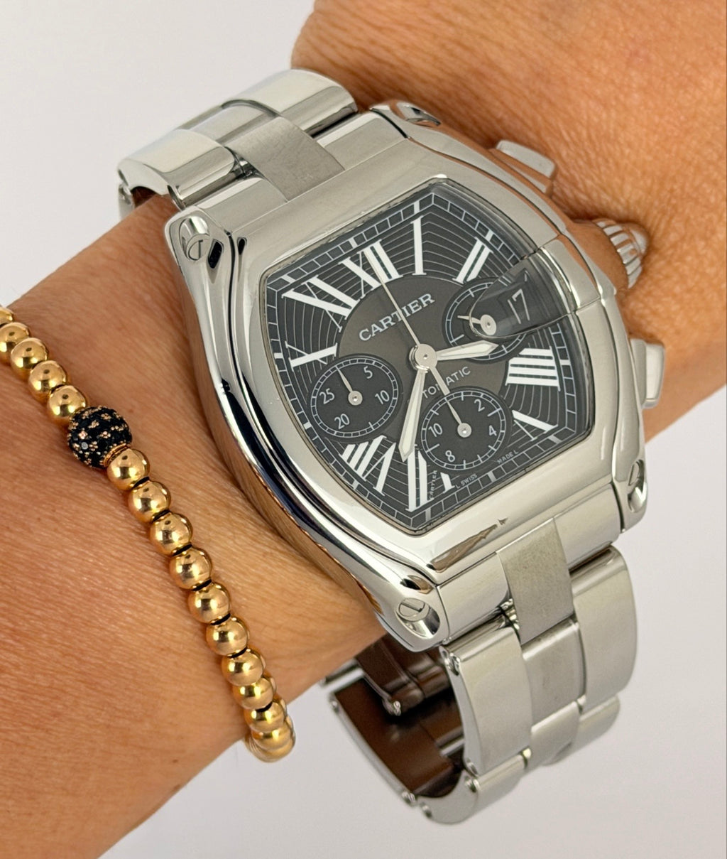 Cartier Roadster 2618 XL chronograph Box Und Papieren
