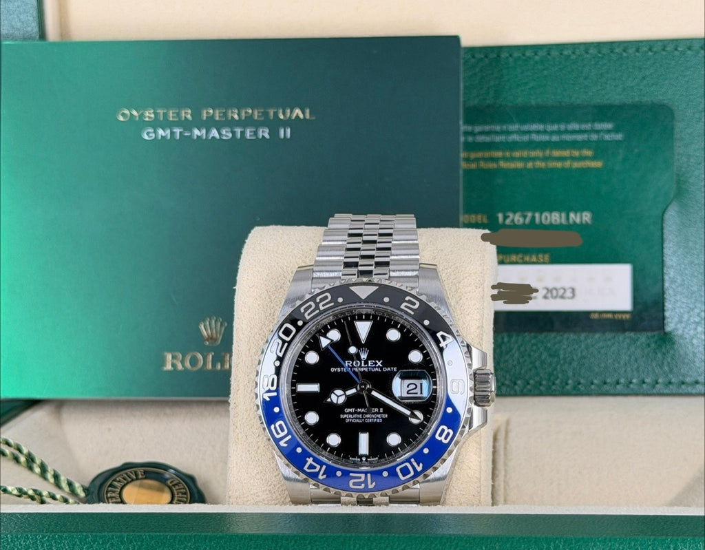 Rolex GMT-Master II Batgirl 2023, wie neu