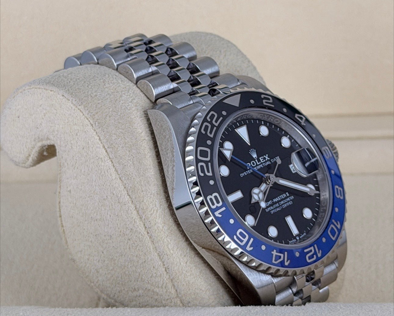 Rolex GMT-Master II Batgirl 2023, wie neu